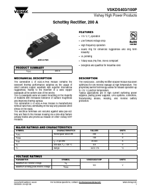 VSKDS403/100P Datasheet PDF Vishay Semiconductors