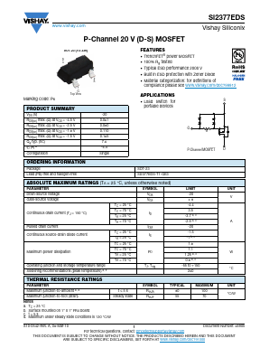 SI2377EDS-T1-GE3 Datasheet PDF Vishay Semiconductors