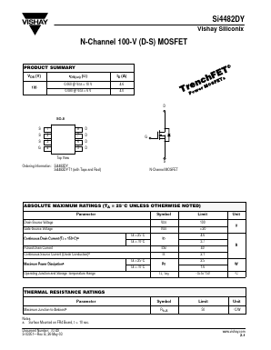 SI4482DY Datasheet PDF Vishay Semiconductors