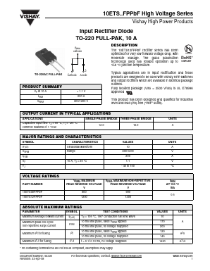 10ETS08FP Datasheet PDF Vishay Semiconductors