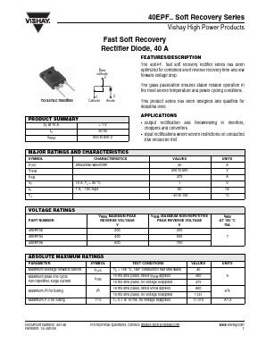 40EPF06 Datasheet PDF Vishay Semiconductors