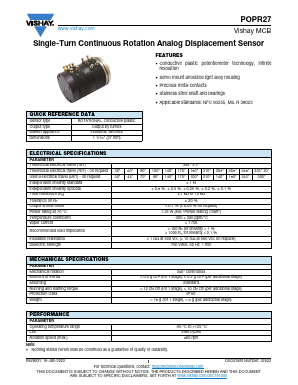 POPR276472D345B Datasheet PDF Vishay Semiconductors