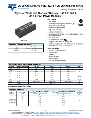 VS-VSKH14216PBF Datasheet PDF Vishay Semiconductors