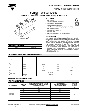 VSK170PBF Datasheet PDF Vishay Semiconductors