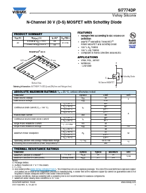 SI7774DP-T1-GE3 Datasheet PDF Vishay Semiconductors