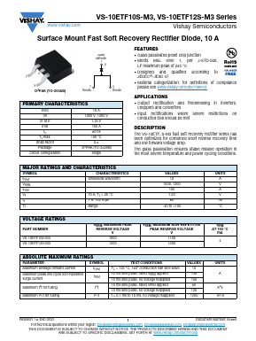 10ETF10S-M3 Datasheet PDF Vishay Semiconductors