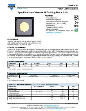 TB9408VA Datasheet PDF Vishay Semiconductors