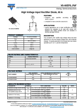 VS-60EPS08PBF Datasheet PDF Vishay Semiconductors