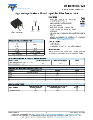 VS-10ETS12SLHM3 Datasheet PDF Vishay Semiconductors