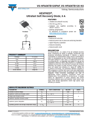 HFA06TB120-N3 Datasheet PDF Vishay Semiconductors