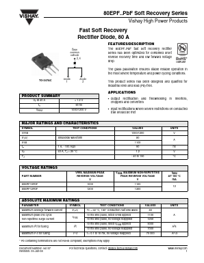 80EPF10PBF Datasheet PDF Vishay Semiconductors