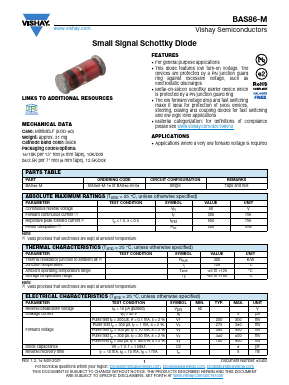 BAS85-M-18 Datasheet PDF Vishay Semiconductors