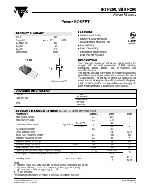 SIHFP260-E3 Datasheet PDF Vishay Semiconductors