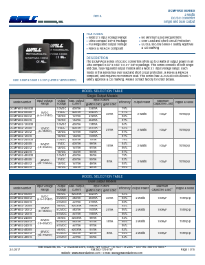DCMFW02-48S15 Datasheet PDF Wall Industries,Inc.