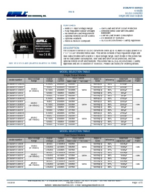 DCMJW10-12S12 Datasheet PDF Wall Industries,Inc.