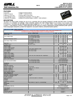 MDHU1205N2 Datasheet PDF Wall Industries,Inc.