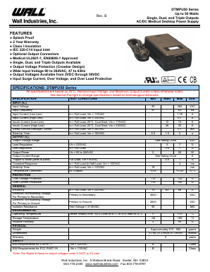 DTMPU50-216 Datasheet PDF Wall Industries,Inc.