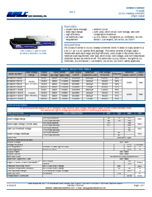 DCMQ75-72S15 Datasheet PDF Wall Industries,Inc.
