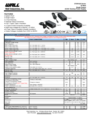 DTSPU25B-104 Datasheet PDF Wall Industries,Inc.