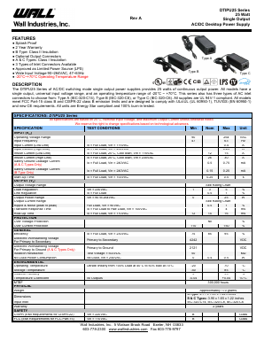 DTIPU25C-108 Datasheet PDF Wall Industries,Inc.