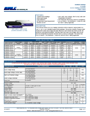 DCMQ50-110S12 Datasheet PDF Wall Industries,Inc.