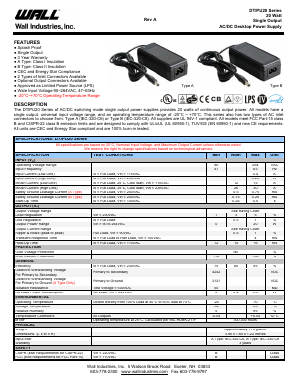 DTIPU20B-105 Datasheet PDF Wall Industries,Inc.
