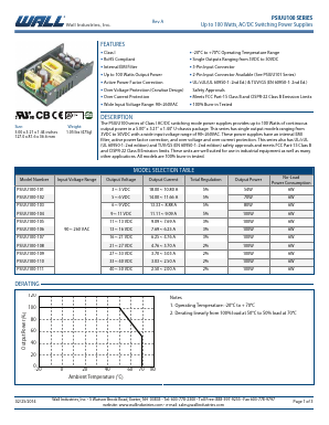PSIUU100-101 Datasheet PDF Wall Industries,Inc.