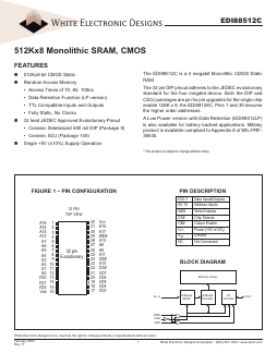 EDI88512C100NC Datasheet PDF White Electronic Designs Corporation