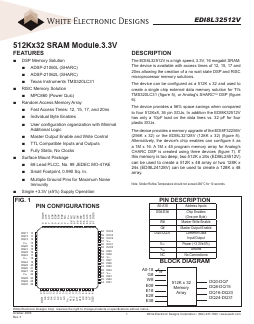 EDI8L32512V15AI Datasheet PDF White Electronic Designs Corporation