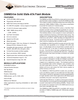 WED7GXXXATA33 Datasheet PDF White Electronic Designs Corporation