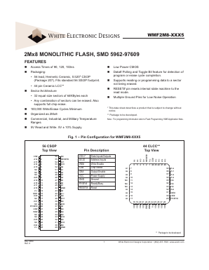 WMF2M8-90LC5 Datasheet PDF White Electronic Designs Corporation