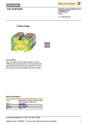 2551540000 Datasheet PDF Weidmuller