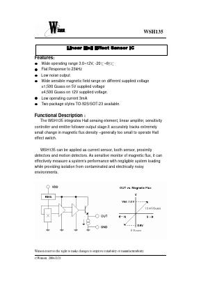 WSH135 Datasheet PDF Winson Semiconductor Corp.