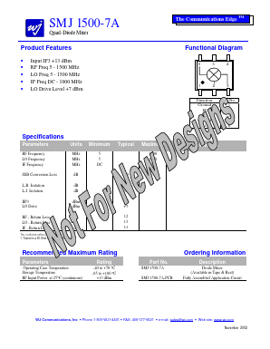 SMJ1500-7A-PCB Datasheet PDF WJ Communications => Triquint