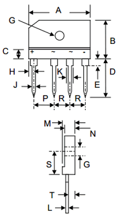 GBJ6A Datasheet PDF Won-Top Electronics