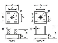 GBPC2502 Datasheet PDF Won-Top Electronics