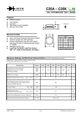 C35J Datasheet PDF Won-Top Electronics