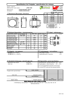 744877005 Datasheet PDF Wurth Elektronik GmbH & Co. KG, Germany.