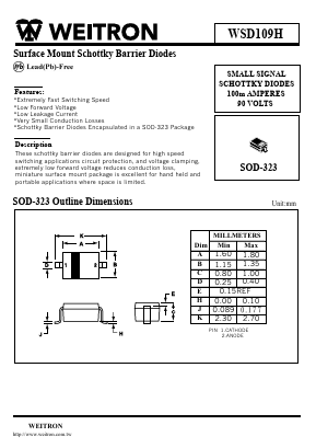 WSD109H Datasheet PDF Weitron Technology