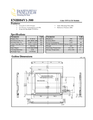 ENH084V1-300 Datasheet PDF White Electronic Designs => Micro Semi