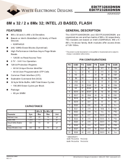 WED7F2328XDNSN150C Datasheet PDF White Electronic Designs => Micro Semi