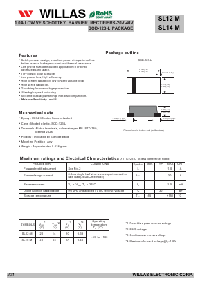 SL12-M Datasheet PDF Willas Electronic Corp.