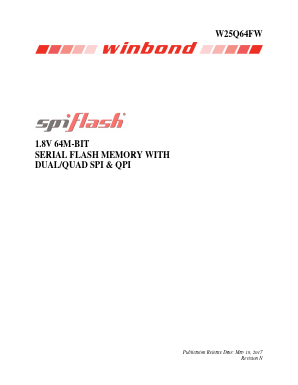 W25Q64FWZPIF Datasheet PDF Winbond