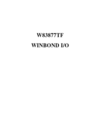 W83877TF Datasheet PDF Winbond