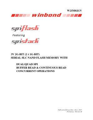 W25M02GVTBIG Datasheet PDF Winbond