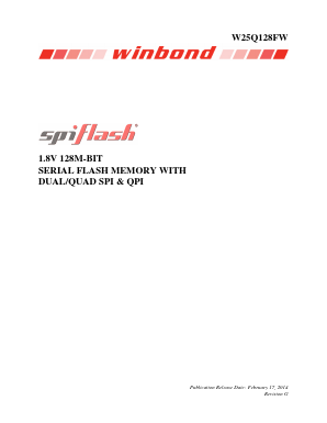 W25Q128FWSIQ Datasheet PDF Winbond