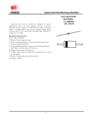 1N4936 Datasheet PDF Wing Shing International Group