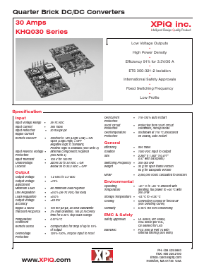 KHQ03048S1V8AL Datasheet PDF XP Power Limited
