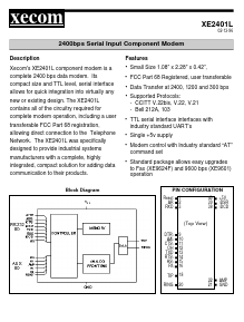 XE2401L Datasheet PDF Xecom