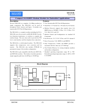 XE1414L Datasheet PDF Xecom